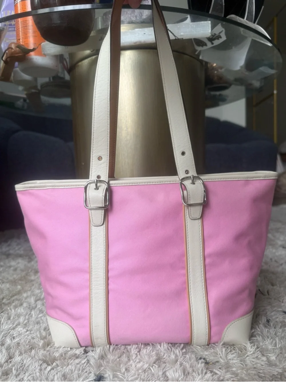 COACH VINTAGE 2001 PINK HAMPTON TOTE - Picture 2 of 6